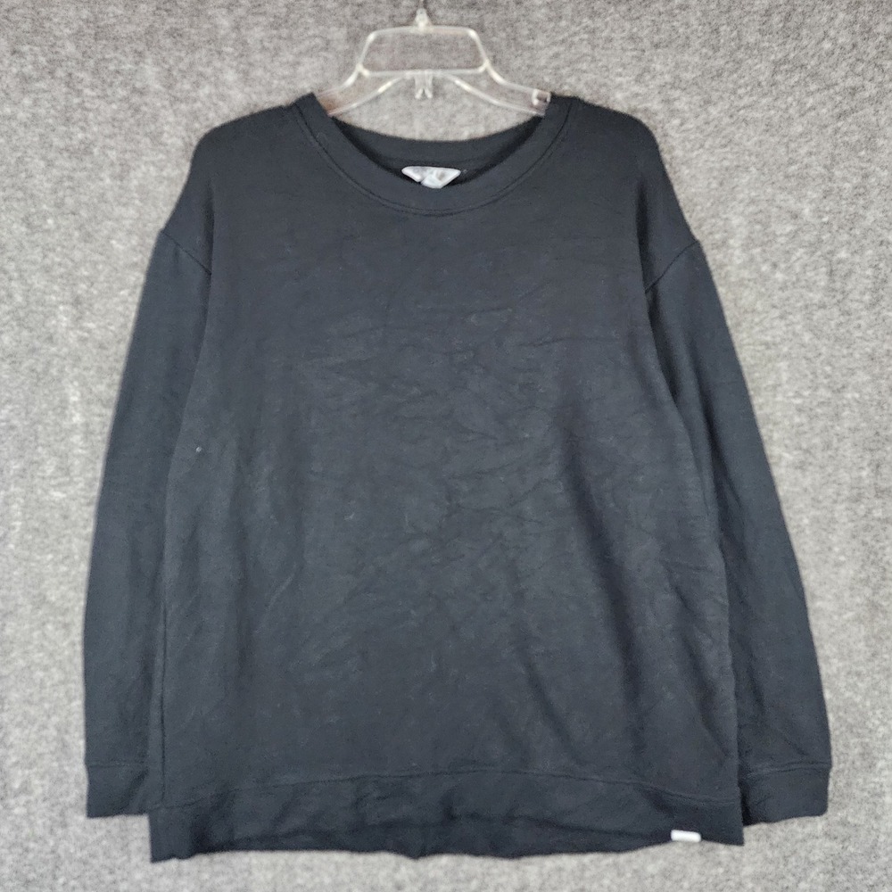Orvis Sweatshirt Mens Large Classic Collection Black Fleece Pullover EUC